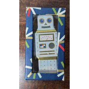 Fossil Collateral Material 2014 Tin Robot Ornament Purse Key Charm